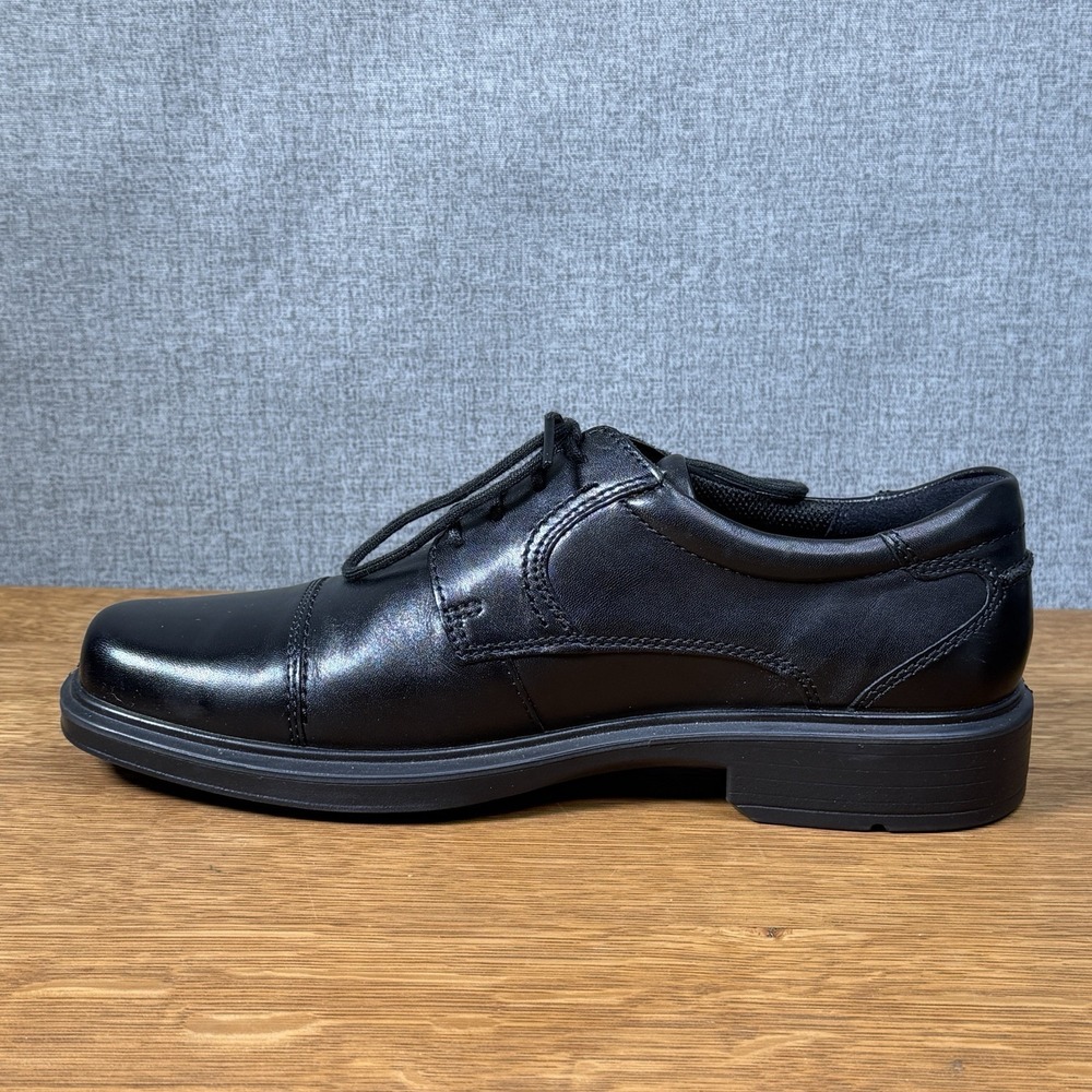 ECCO Helsinki Black Leather Oxford Dress Shoes Size 40 EU 6-6.5 US Excellent - Picture 5 of 11